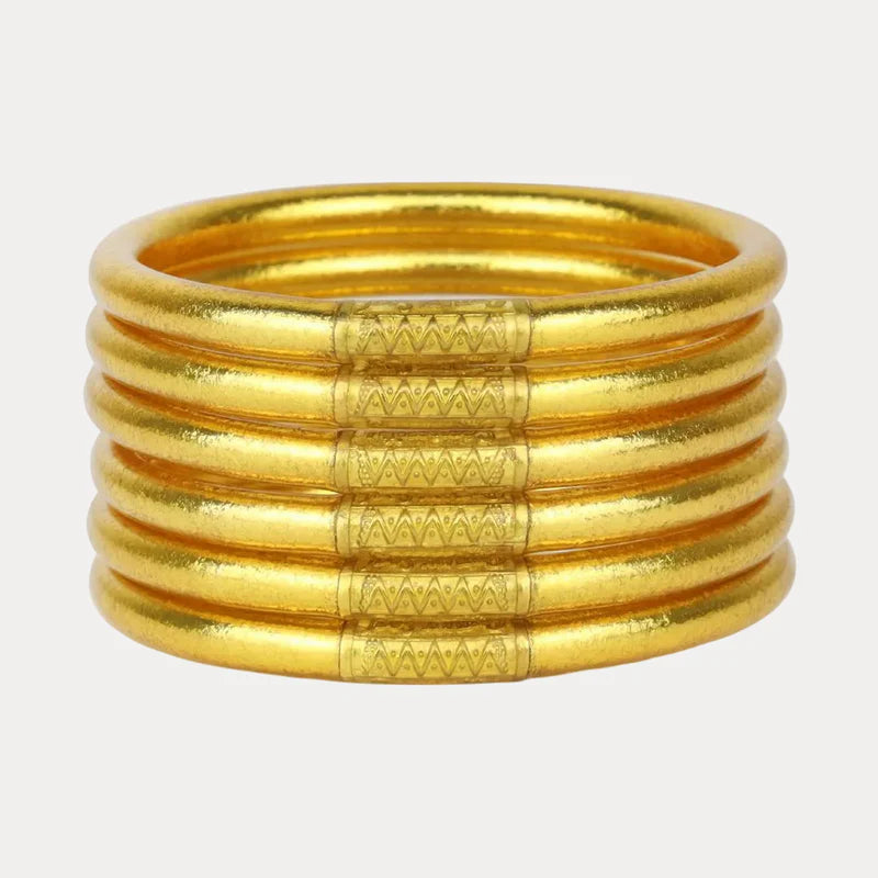 Gold All Weather Bangles(Set of 6)