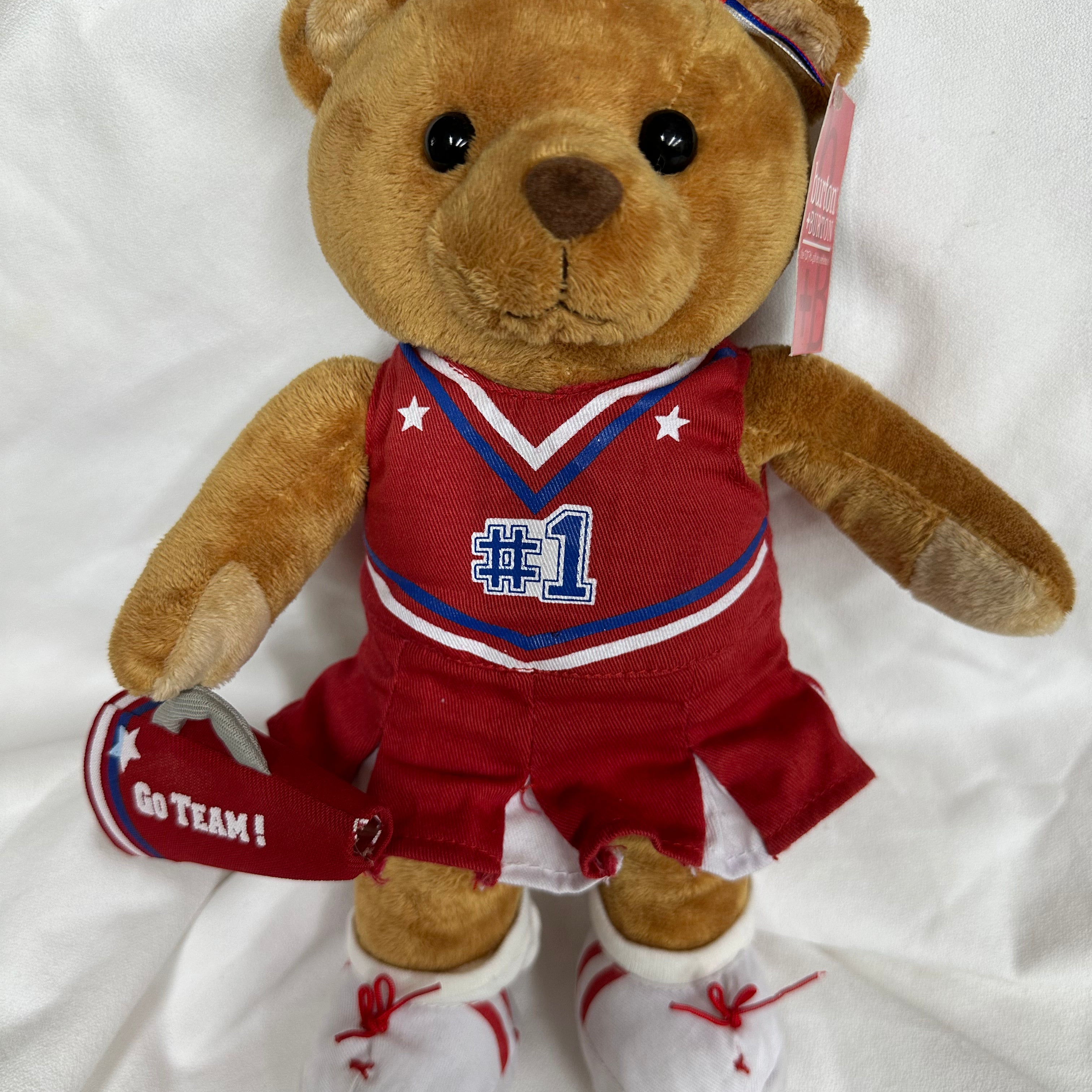 Cheer Bear with Megaphone #1 - Red, White and Blue
