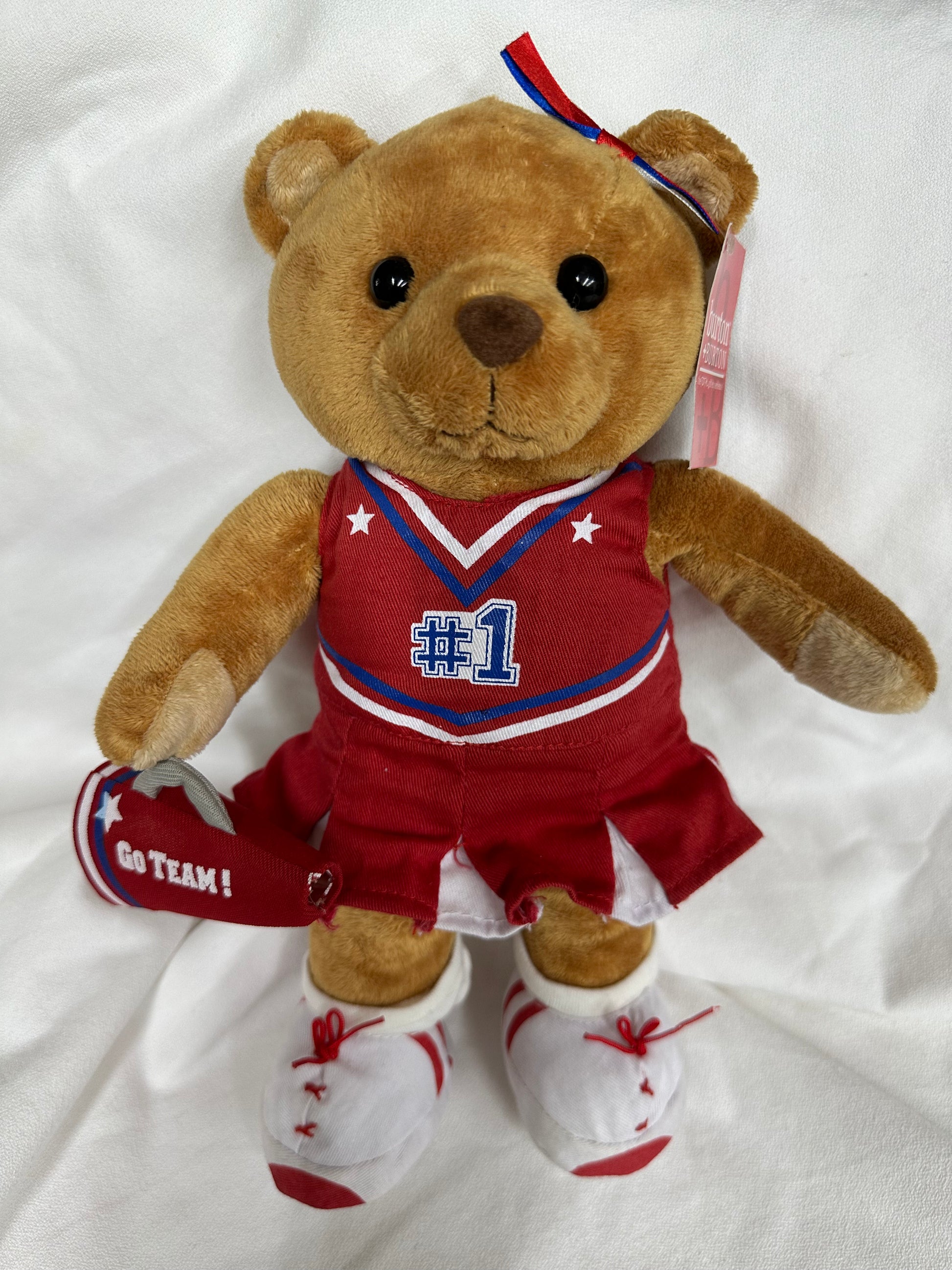 Cheer Bear with Megaphone #1 - Red, White and Blue