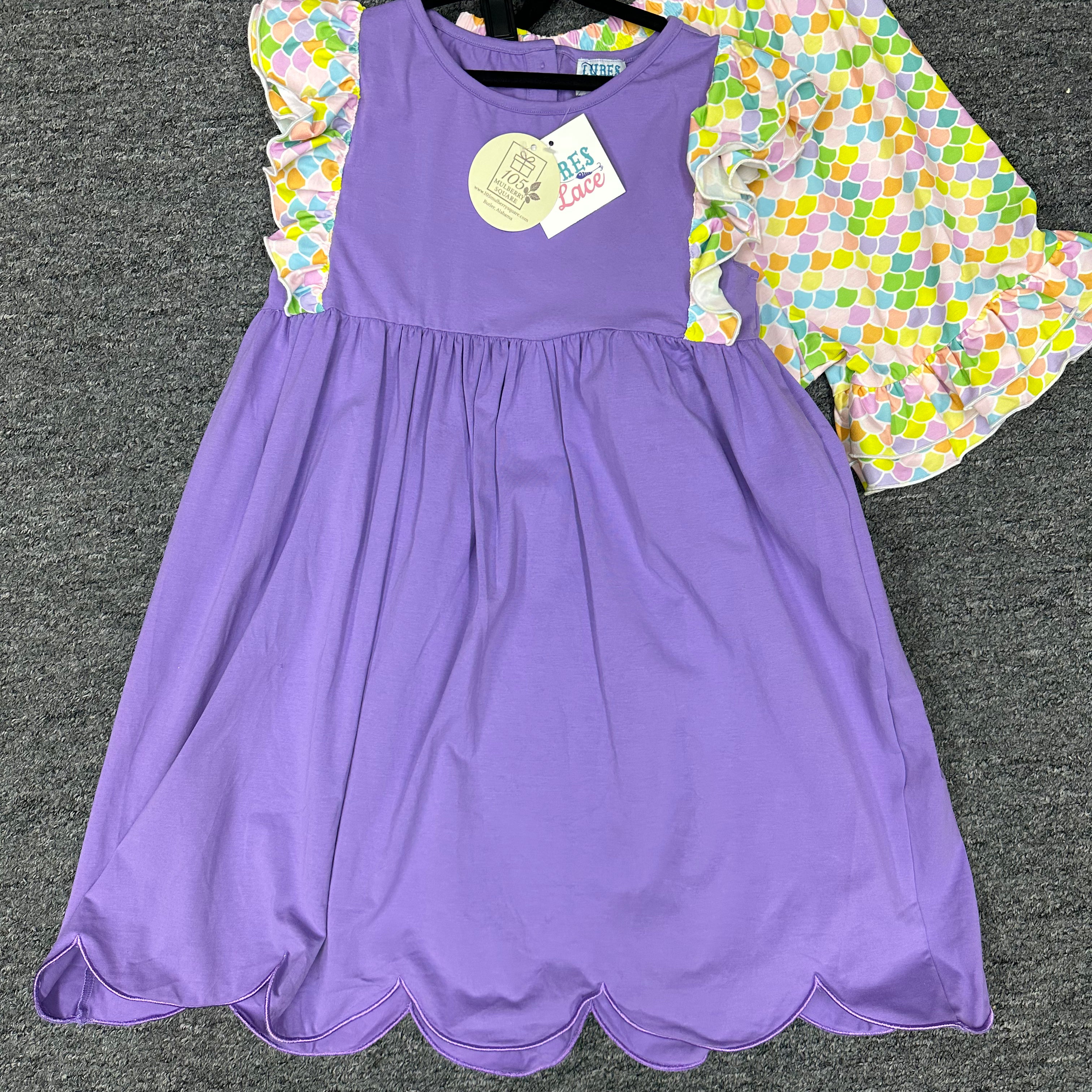 Lures and Lace 2 Pc. Purple Mermaid set
