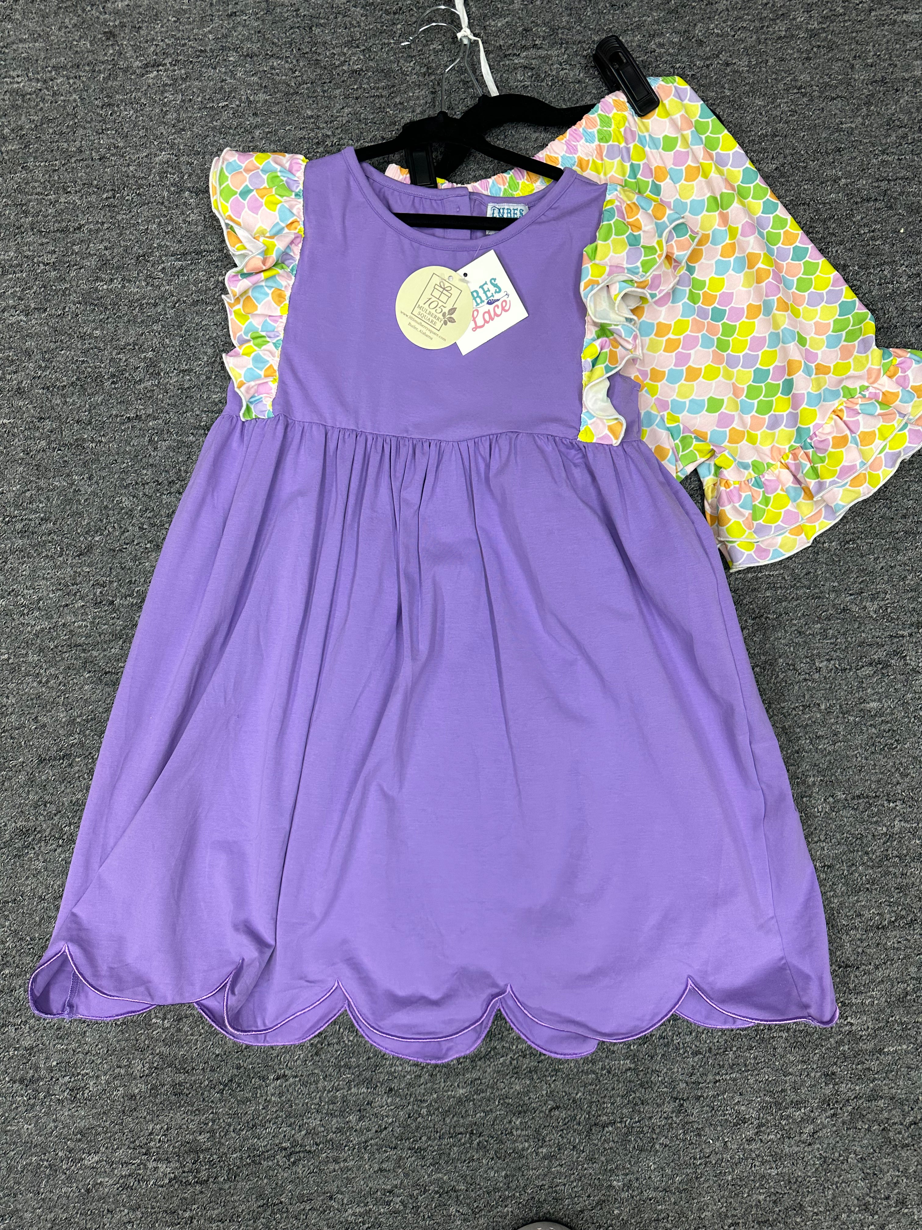 Lures and Lace 2 Pc. Purple Mermaid set
