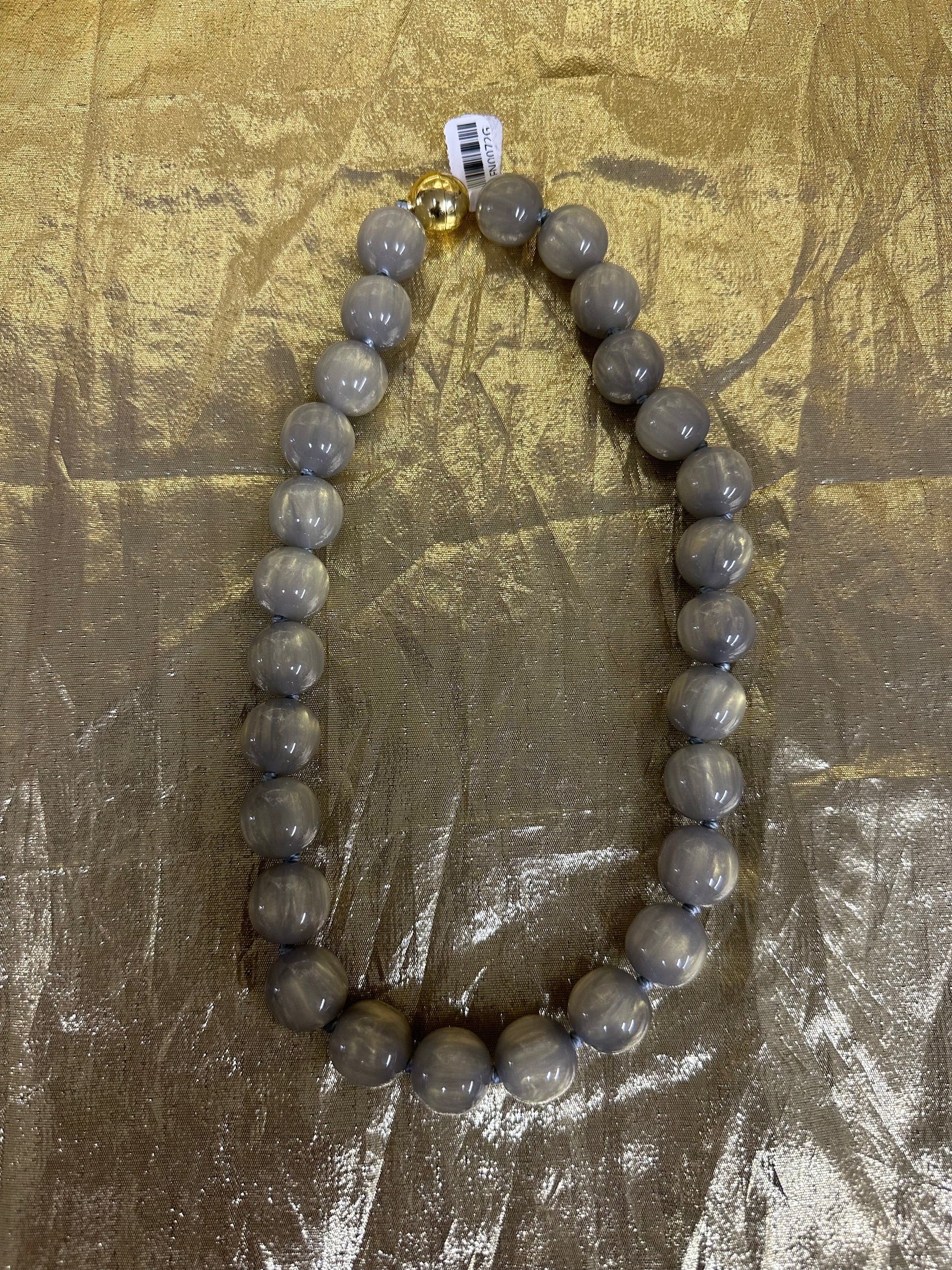 Large Bead Chunky Necklace with Magnetic Clasp