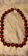 Large Bead Chunky Necklace with Magnetic Clasp