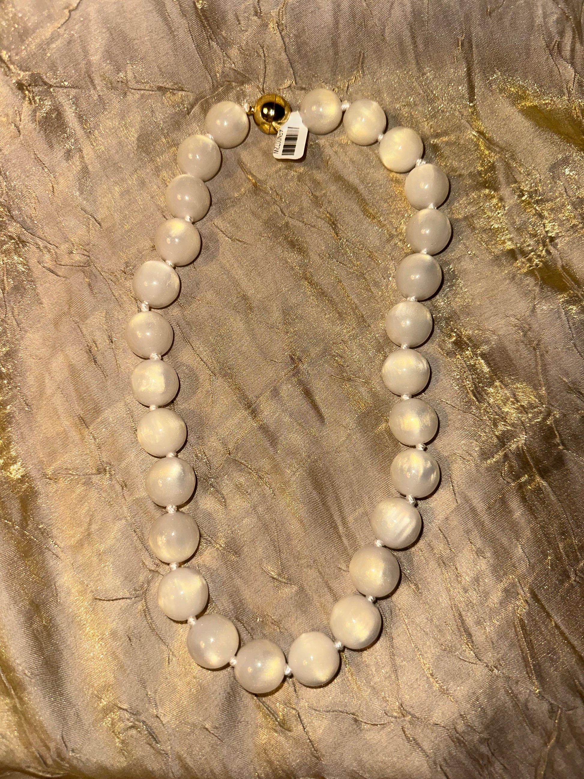 Large Bead Chunky Necklace with Magnetic Clasp