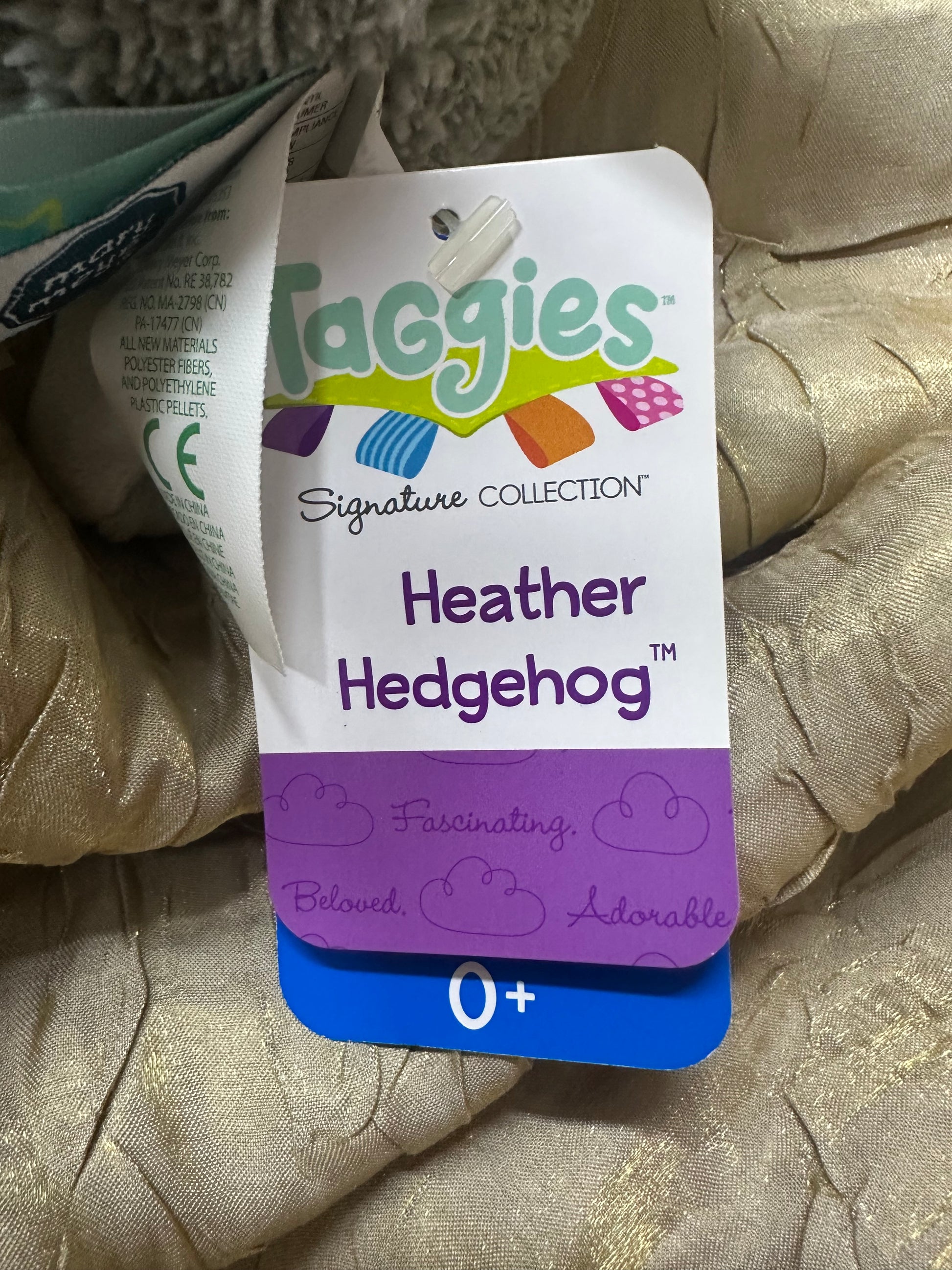 Taggies Heather Hedgehog Soft Toy - 8"