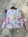 Little girls side tie outfit with boots