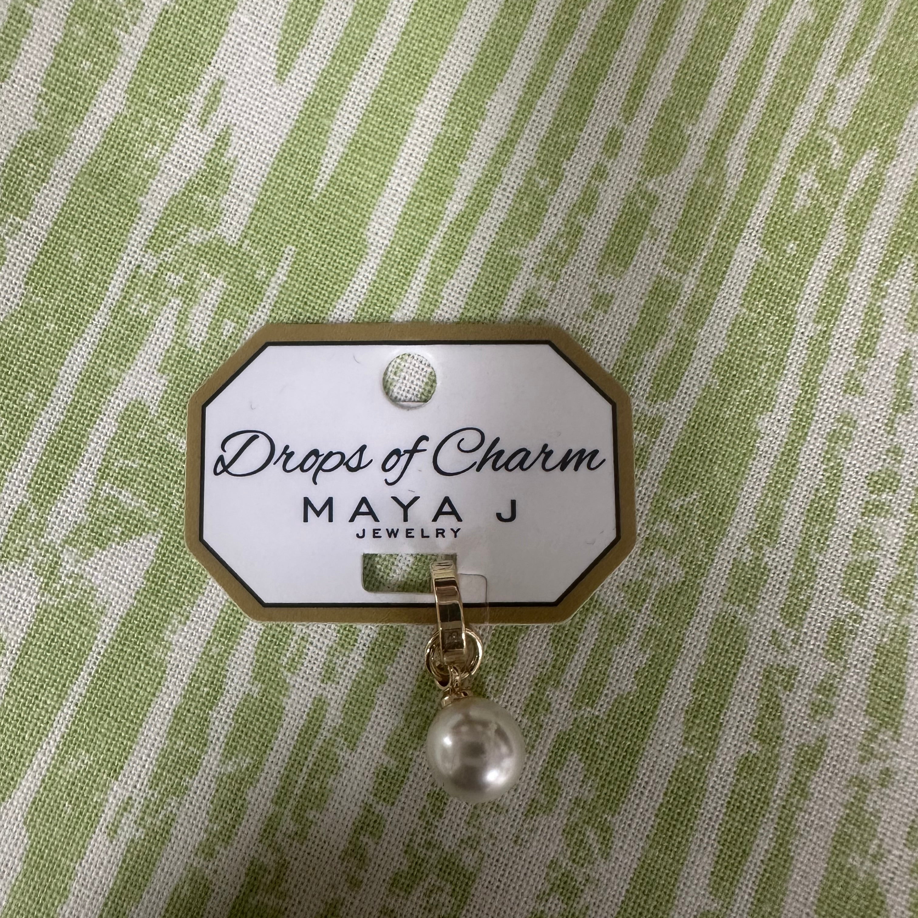 Drops of Charm -Yellow Gold Pearl Charm by Maya J - DRCHY19-WS