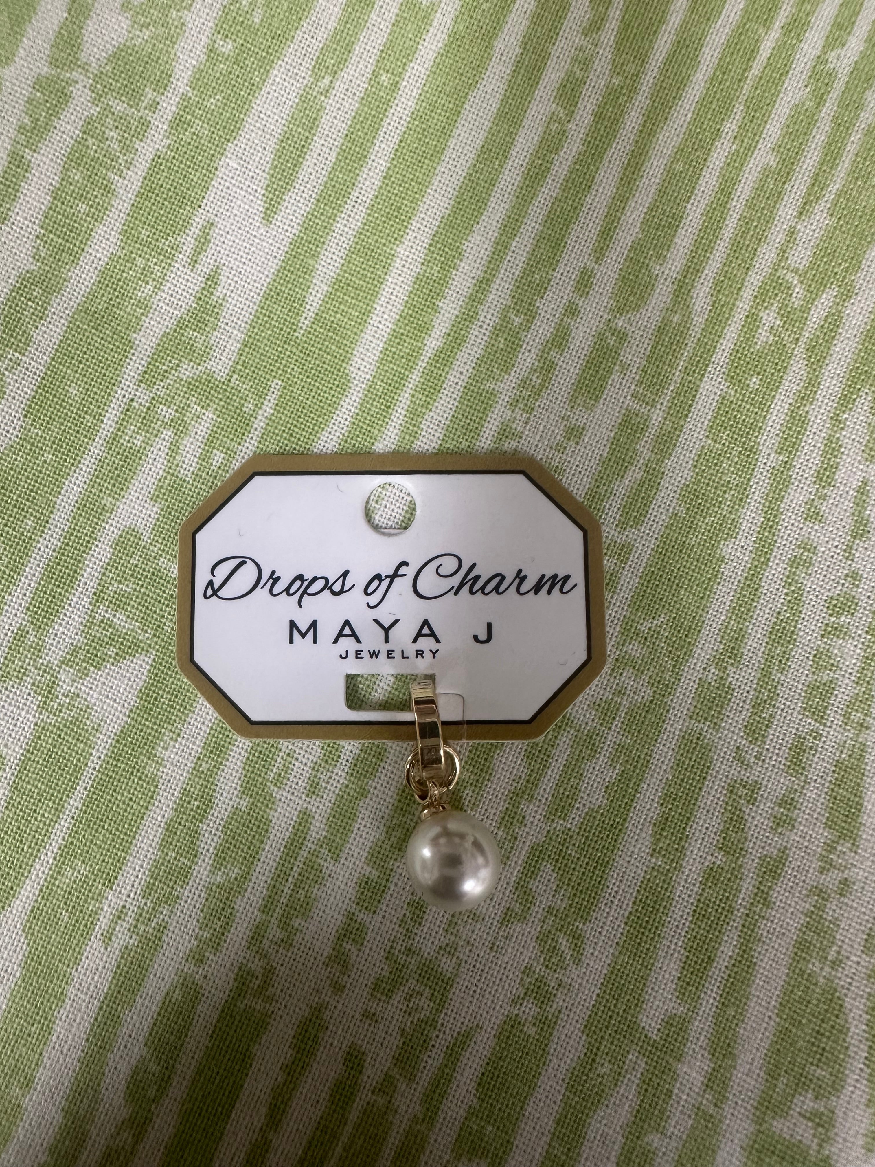 Drops of Charm -Yellow Gold Pearl Charm by Maya J - DRCHY19-WS