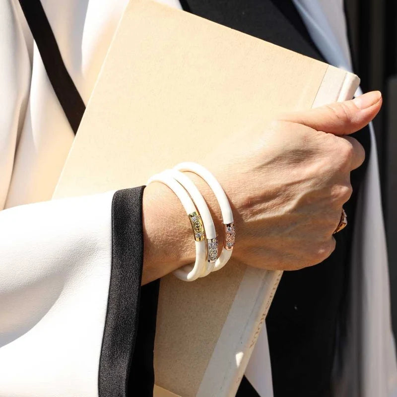 Three Kings All Weather Bangles - Ivory