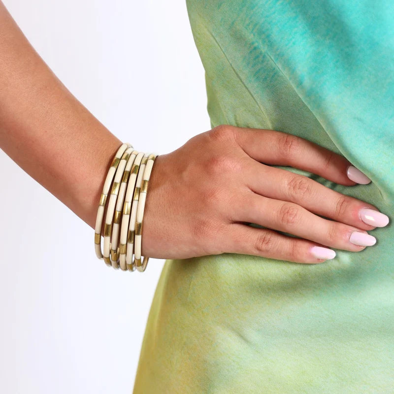 Ivory Veda Bangles - Set of 6