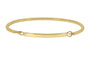 Gold bracelet on a white background