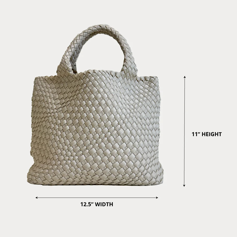 Lily Woven Neoprene Tote with Pouch