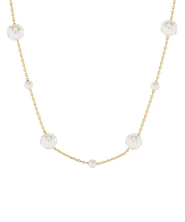Round Pearl Chain Necklace