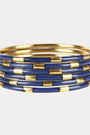 Navy Veda Bangles - Set of 6