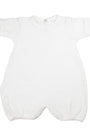 White baby romper on a white background
