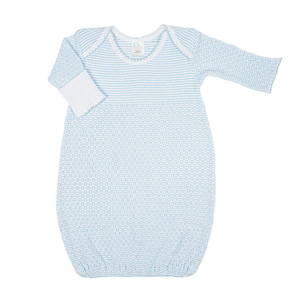 Paty Knit Overlap Shoulder Gown