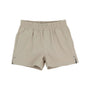 Beige shorts on a white background