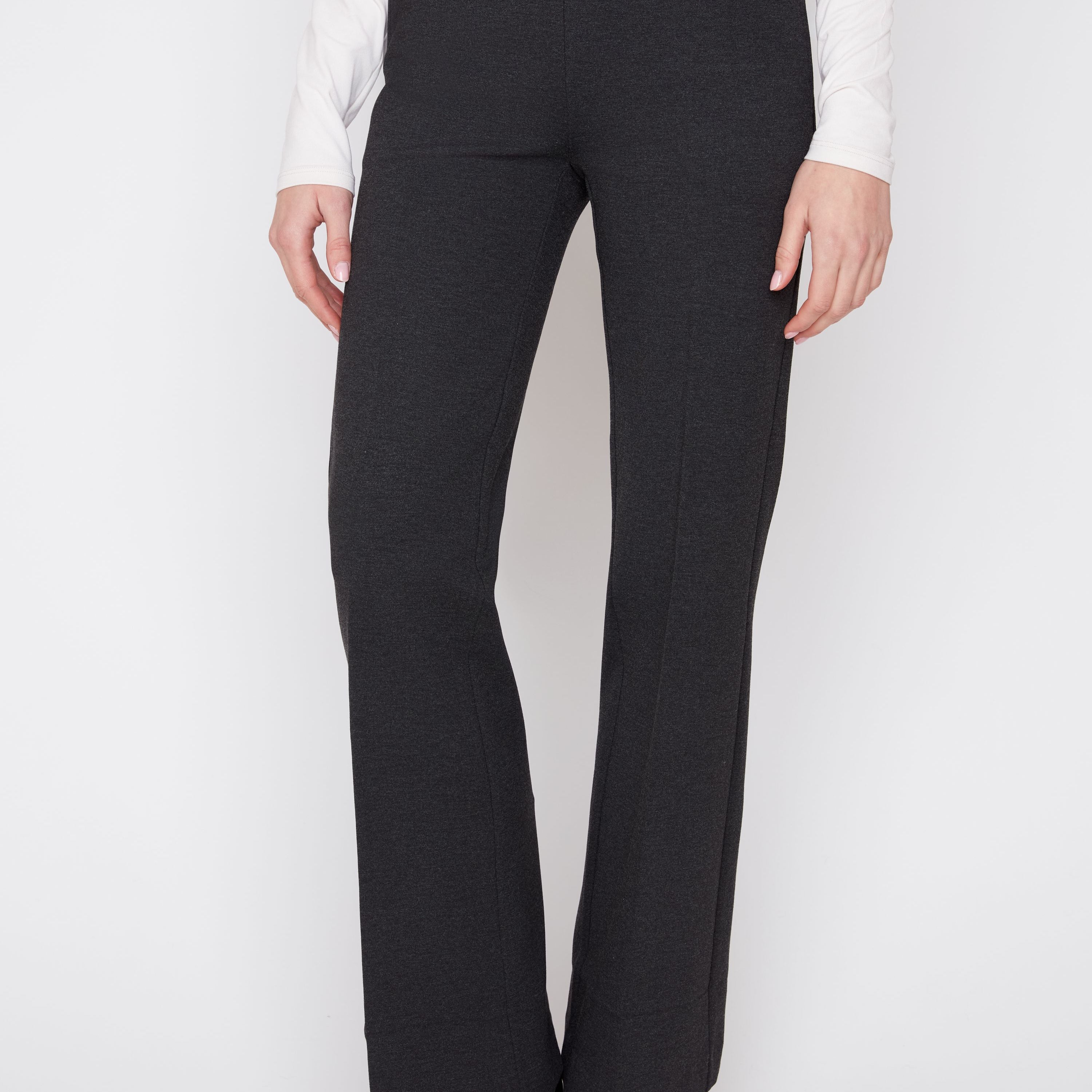 Renuar Black R10054 Knit Black Full Length Pant
