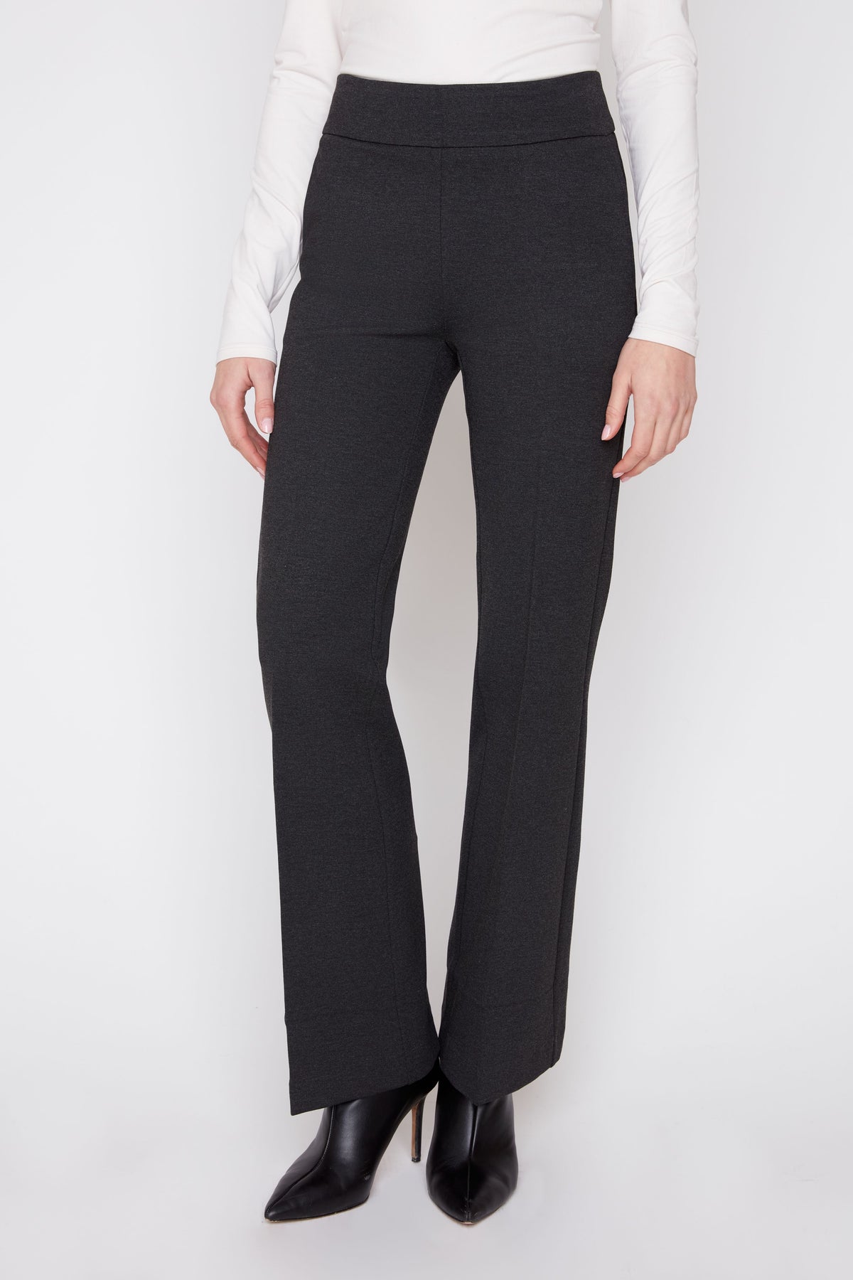 Renuar Black R10054 Knit Black Full Length Pant