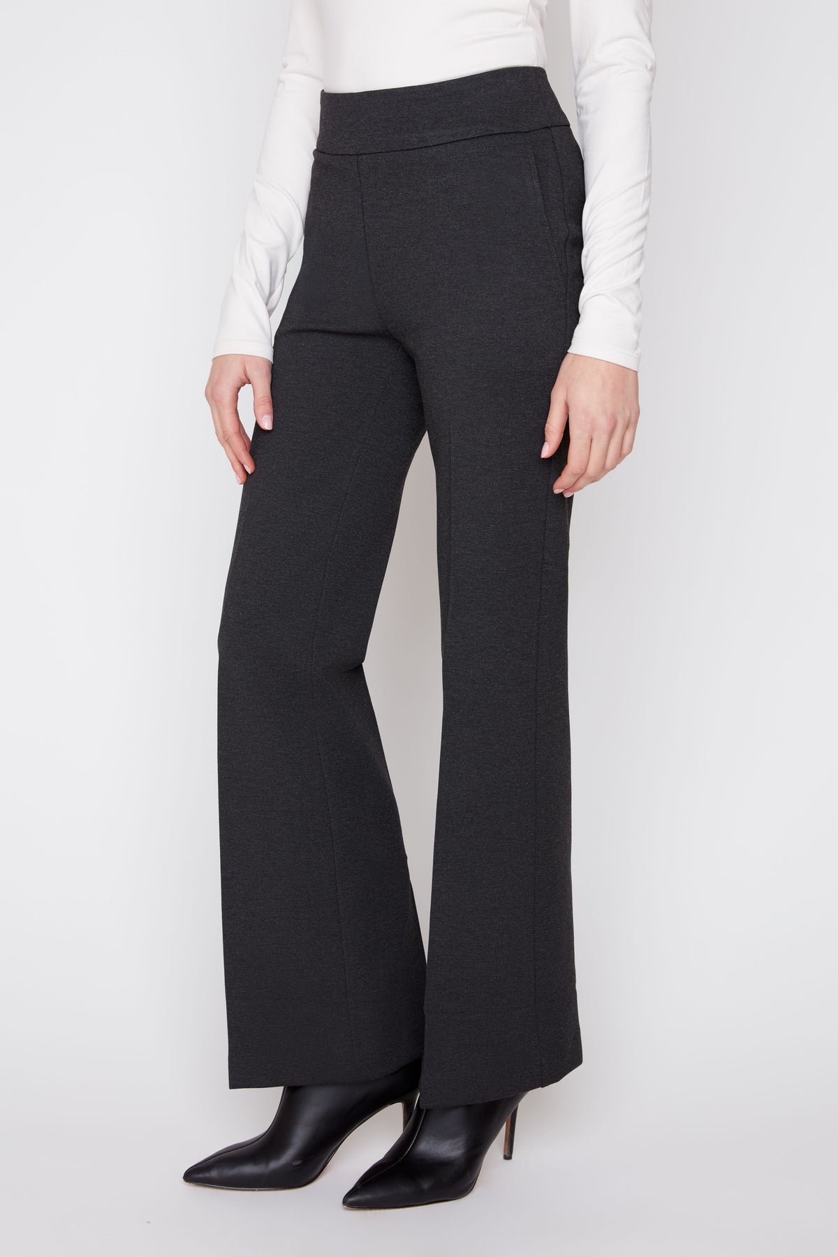 Renuar Black R10054 Knit Black Full Length Pant
