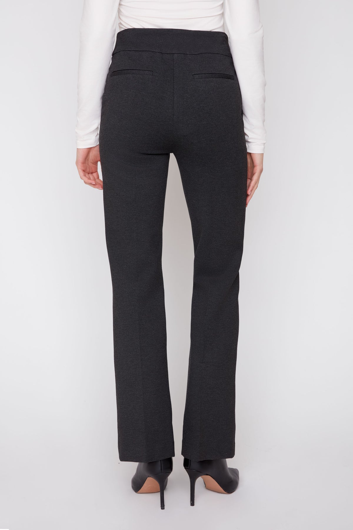 Renuar Black R10054 Knit Black Full Length Pant