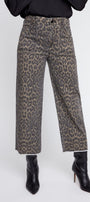 Leopard Print Cropped Pants - R11021