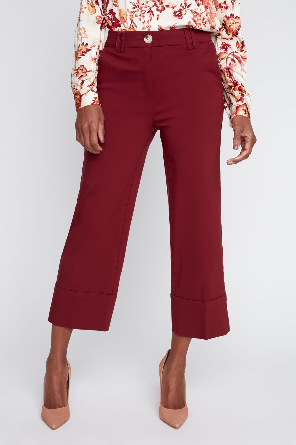 Cabernet Pant with Cuff hem - R8121