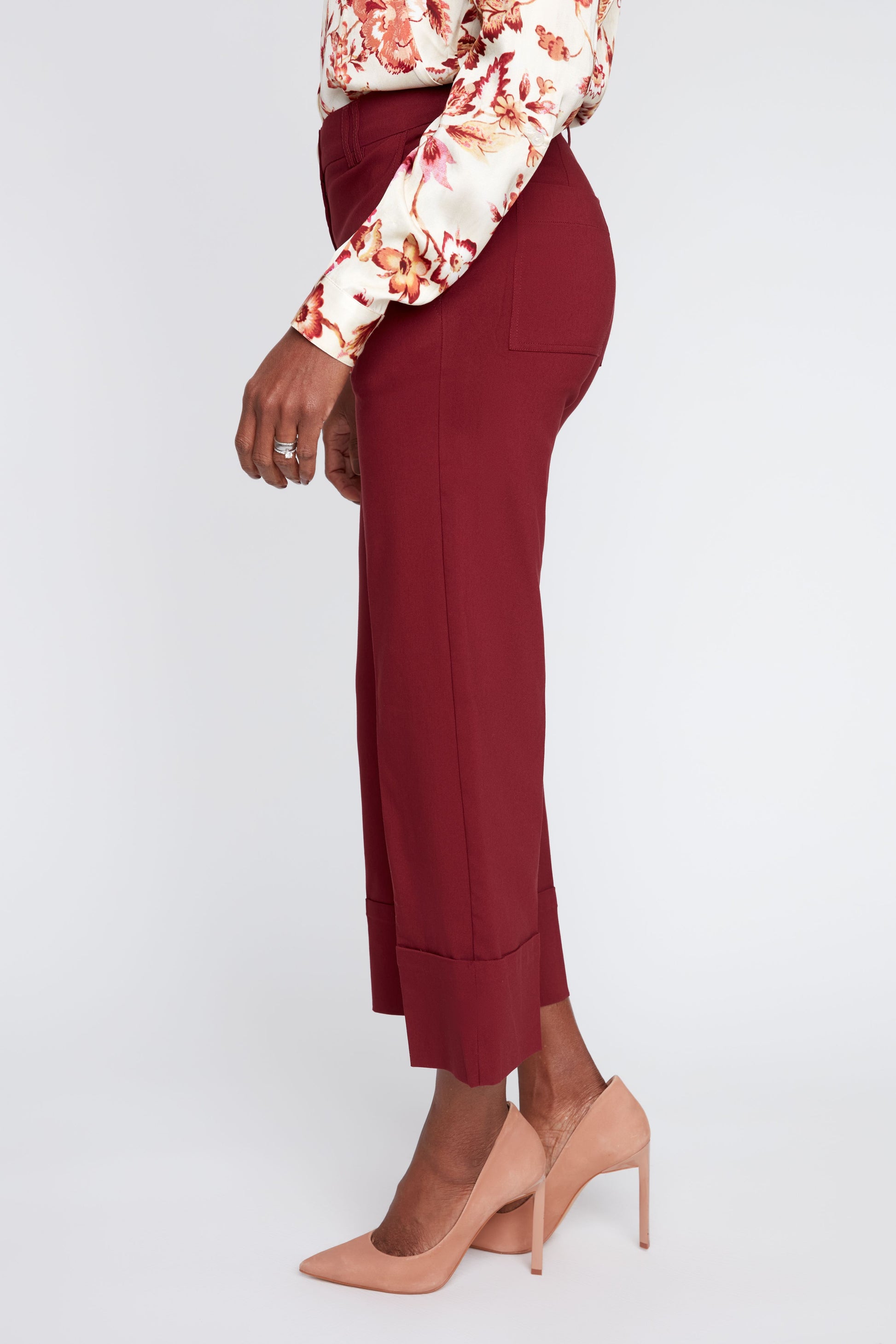Cabernet Pant with Cuff hem - R8121