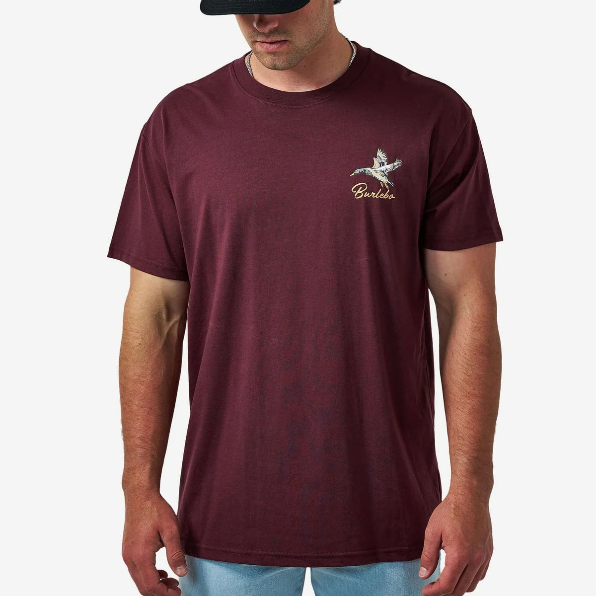 Short Sleeve Tee - Pintail Triangle Duck - Maroon