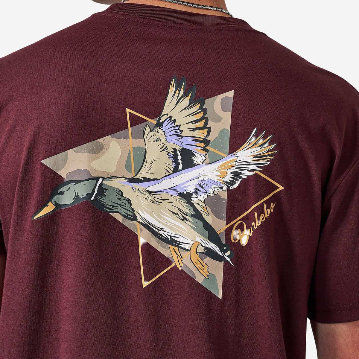 Short Sleeve Tee - Pintail Triangle Duck - Maroon