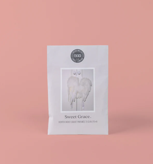 Product packaging with 'Sweet Grace' text on a pink background