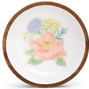 Decorative bowl with floral design on a white background