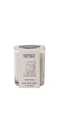 Sweet Grace glass votive candle in clear jar, white wax, Bridgewater Candle Company label