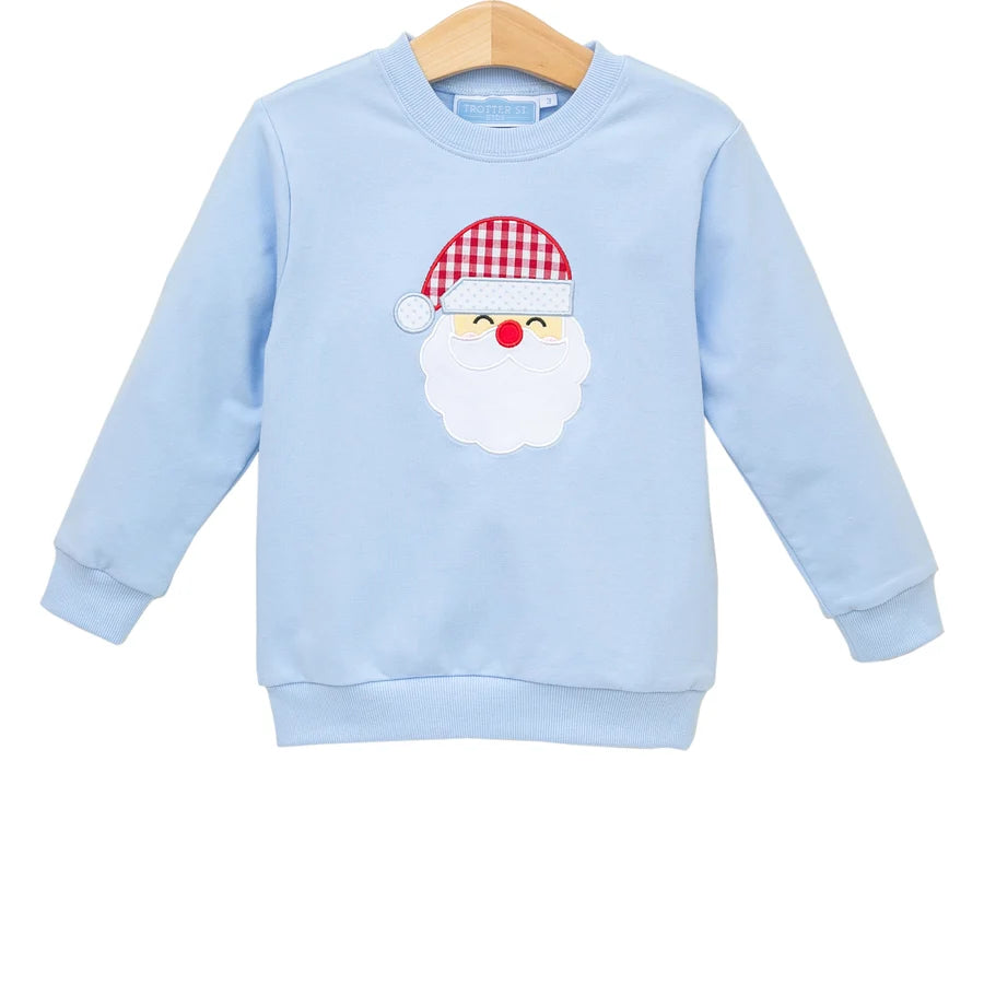 Boys French Terry Pullover - Santa