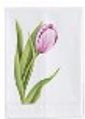 Cotton Hand-painted tulip pattern on fabric