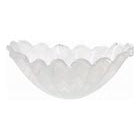 Vietri Onda Glass White Medium Centerpiece