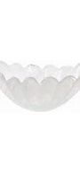 Vietri Onda Glass White Medium Centerpiece