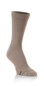 Beige sock on a white background