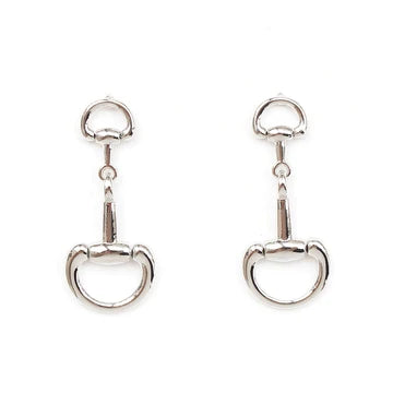 Polished Gold Horsebit Earrings