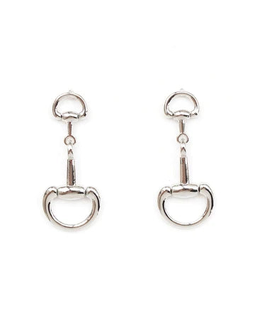 Polished Gold Horsebit Earrings