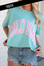 Girlie Girl Originals - KD-PD-1001 Polka Dot Youth Chalky Mint Comfort Colors Tee