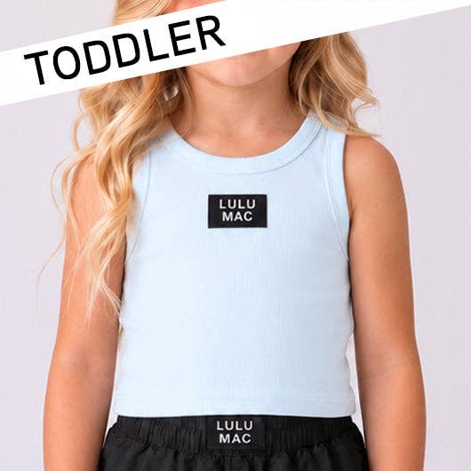 Girlie Girl Originals - TD-TK-1000 LIGHT BLUE TODDLER SOLID TANK