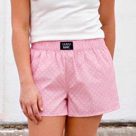 Girlie Girl Originals - BXMPD- LIGHT PINK MINI POLKA DOT BOXER