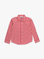 Red and white checkered shirt on a white background