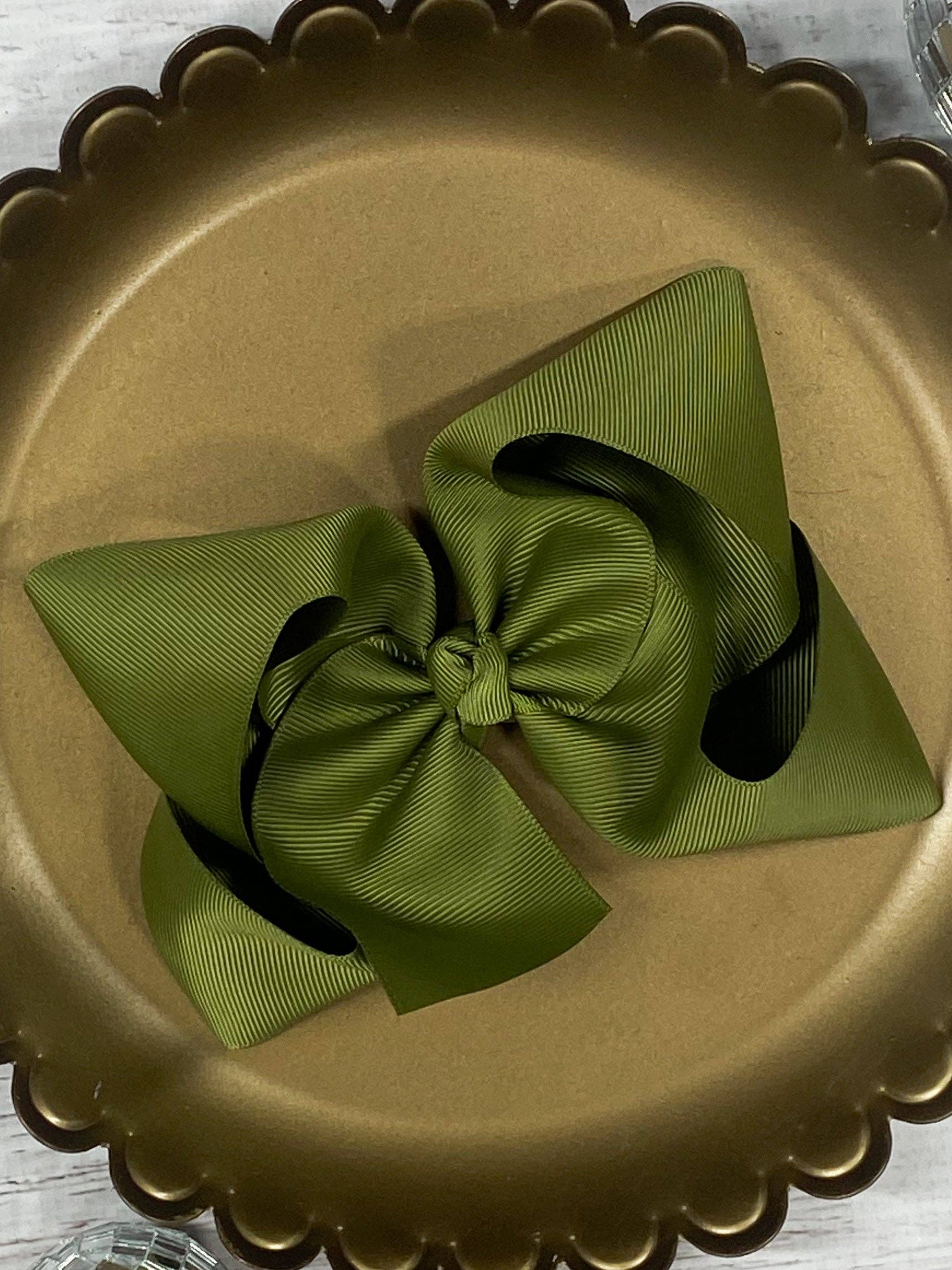 The Hair Bow Company - Oversize Grosgrain Hair Bow - Alligator Clip - 5.5"