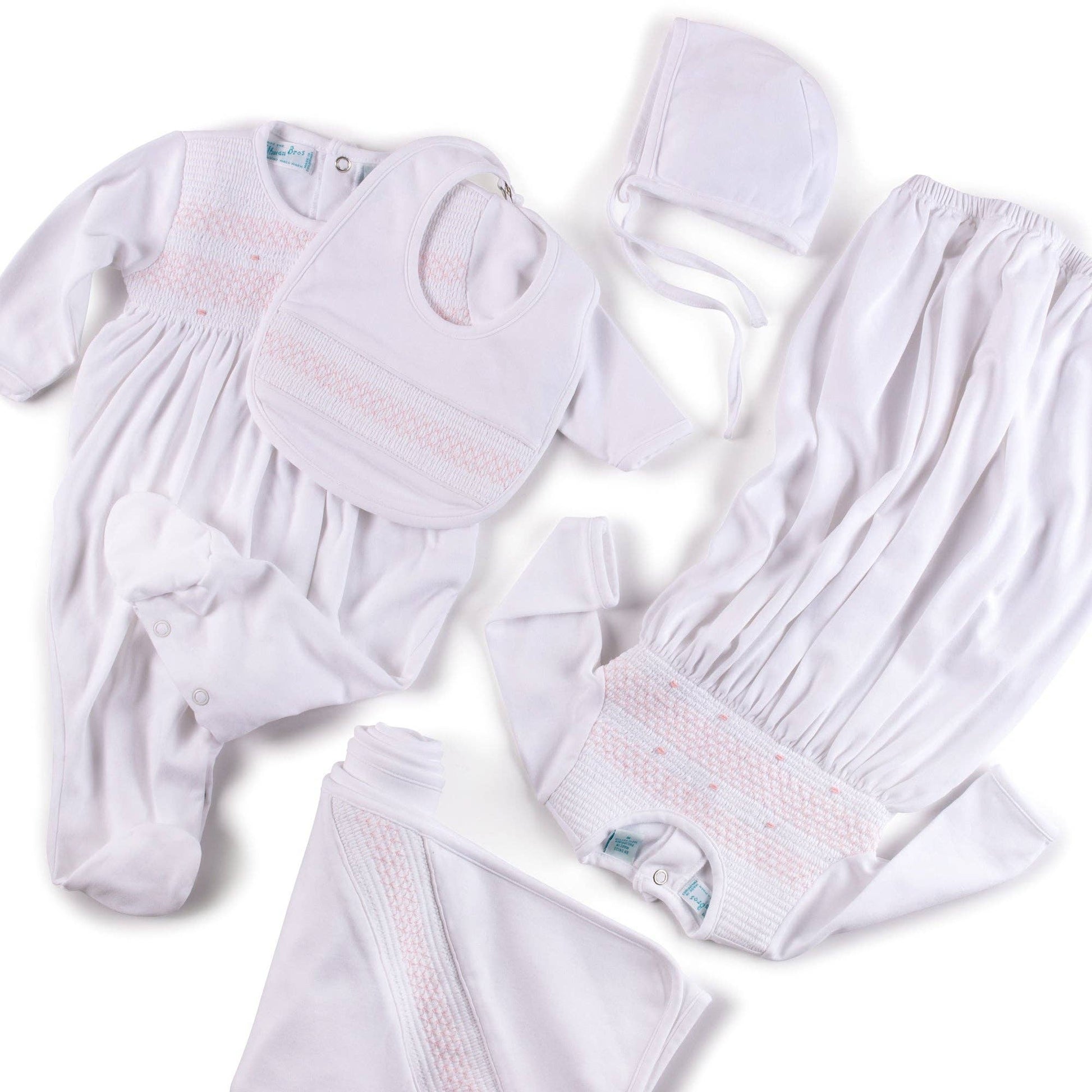 Feltman Brothers - Baby Boys & Girls Smocked Bullion Gown w/Hat