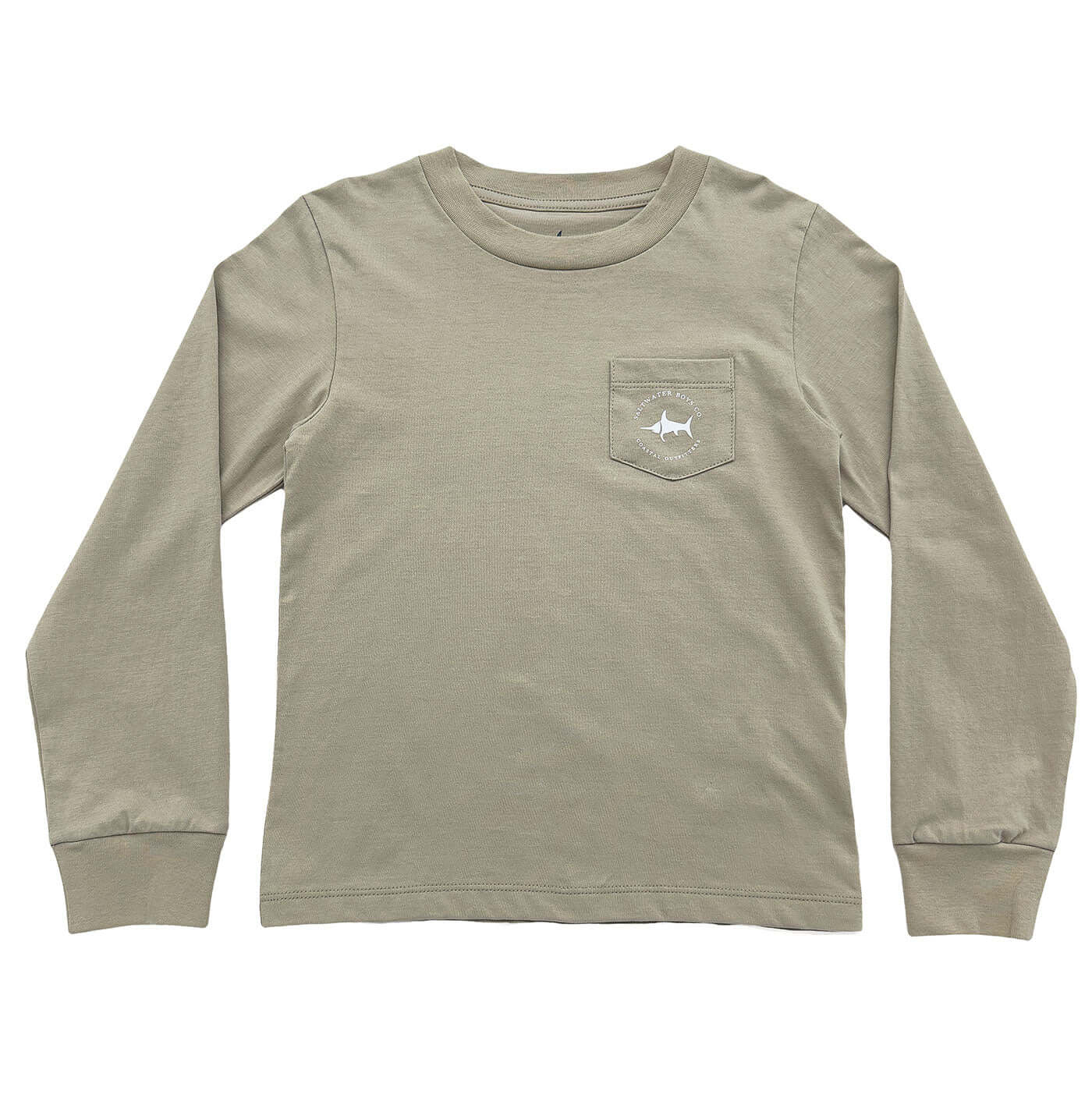 Saltwater Boys Company - Great White Boys Graphic Tee LS Taupe