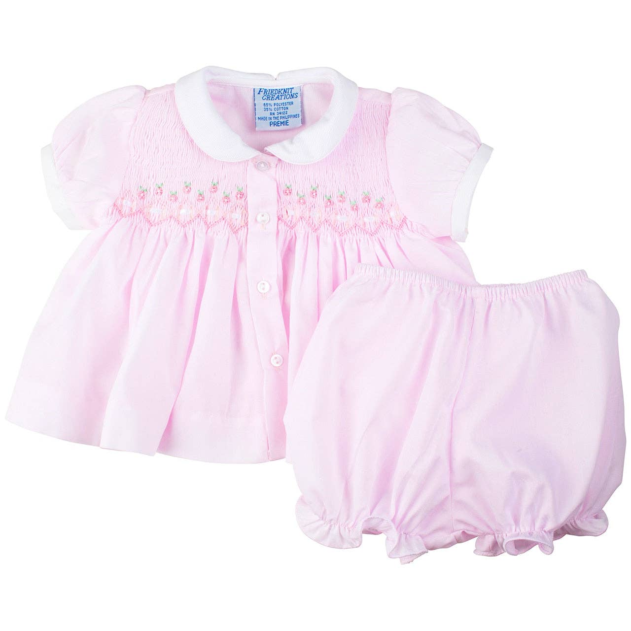 Feltman Brothers - Preemie Ribbon Smocked Diaper Set