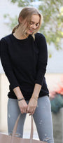 42POPS - `Microfiber Long Sleeve Tee Zenana