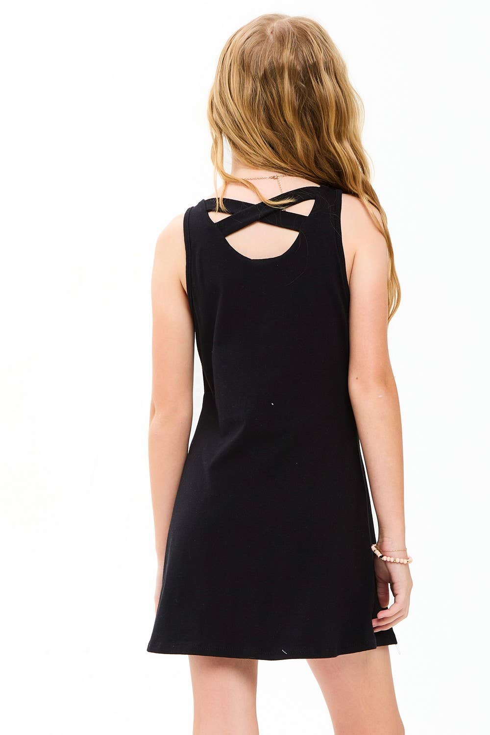 Good Girl - Cross-strap Back Mini Dress